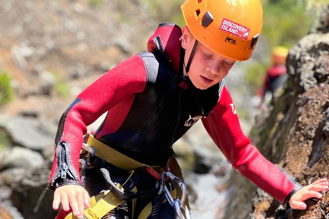 Canyoning Experience Level I Beginners in Ribeira das Cales - The canyon route from Pico do Areeiro to 12-meter rappels