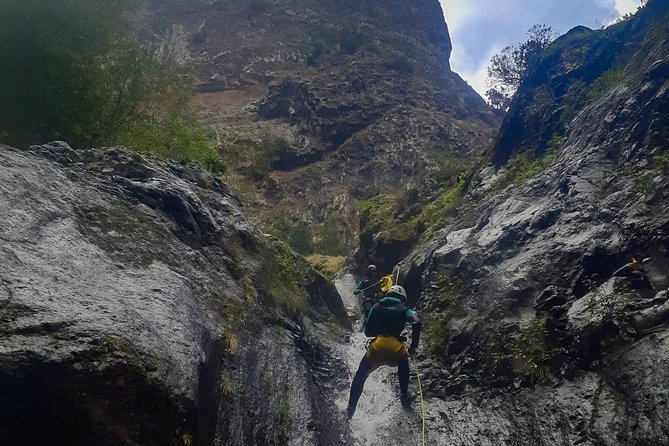 Canyoning Madeira Island - Level Two - The action: waterfall abseils, pools, and optional jumps or slides