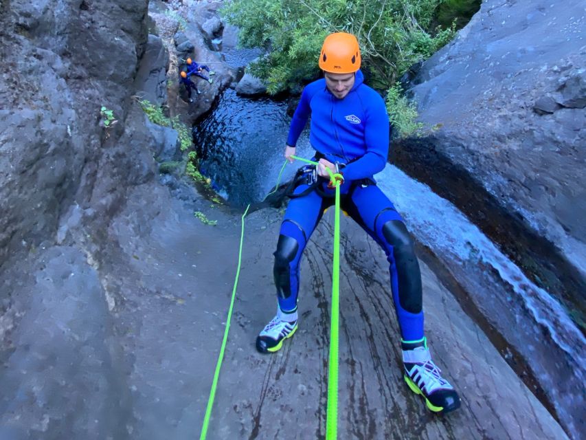 From Funchal: Intermediate Canyoning Adventure (Level 2) - The 2.5 Hour Guided Canyon Loop: Water Lines, Slides, Rock Drops, Jumps