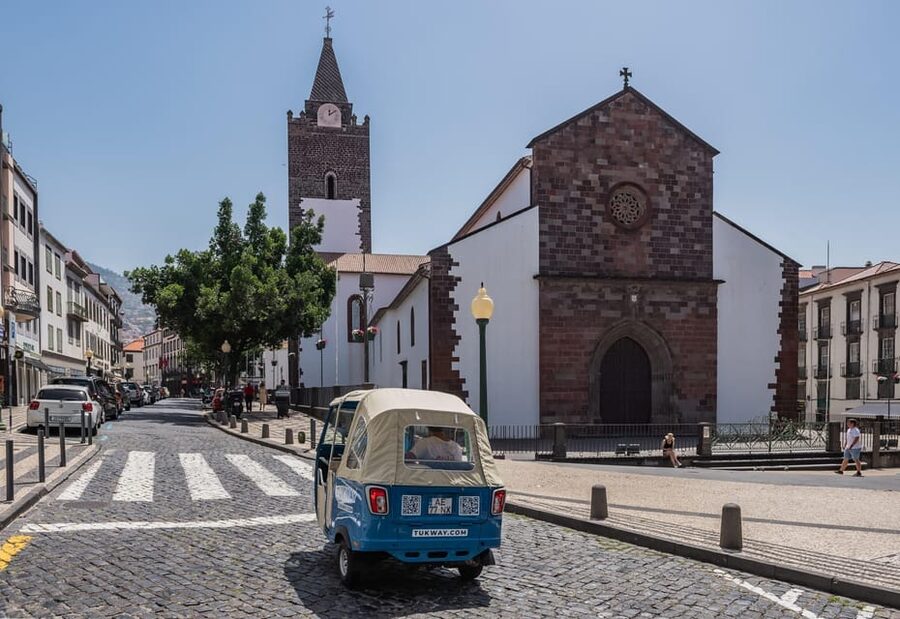 Funchal: 2-Hour Tuk-Tuk Tour with Cable Car Finale - The cable car finale toward Monte, minus the ticket