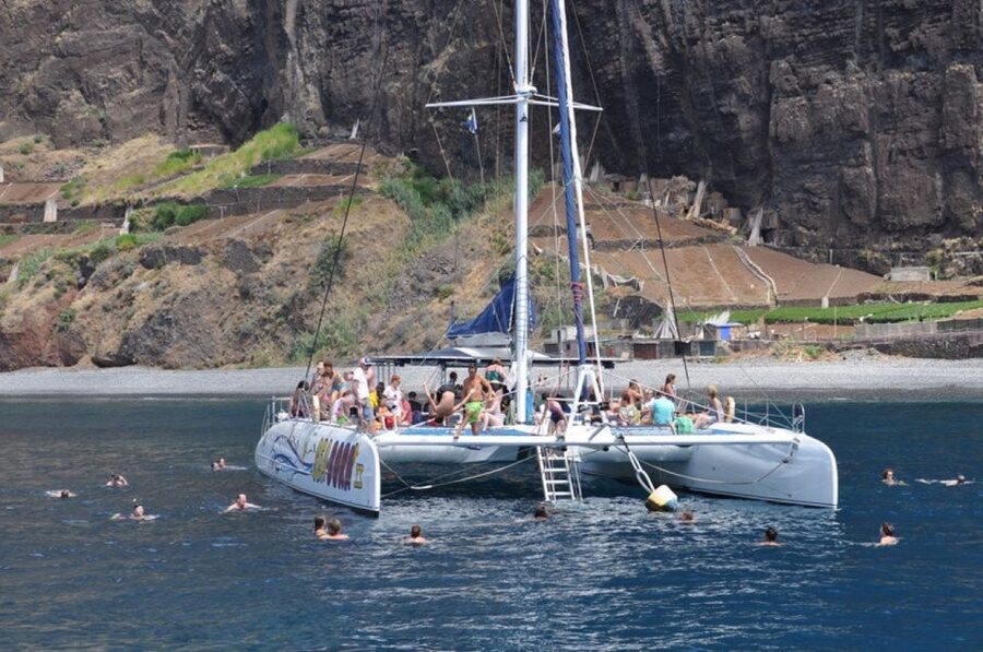 Funchal: Dolphin and Whale Watching Catamaran Cruise - The Cabo Girão stop: crystal clear water and your swim or snorkeling option