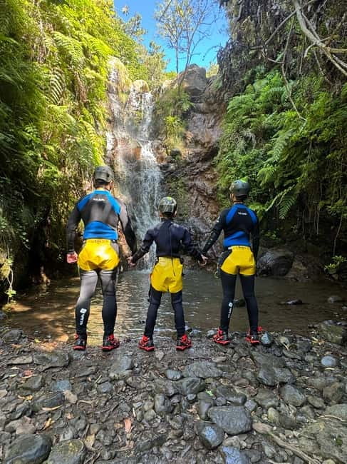 Funchal: Explore Canyoning Level 1 Rochão - Stop 1: Your pickup at the CR7 Museum, Calheta, or Ponta do Sol