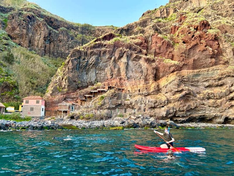 Funchal: Private Boat Tour w/Snorkel & Paddleboard - The route along Funchal and toward Cabo Girao