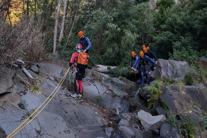 Level 2 - Canyoning Adventure - Intermediate | Funchal - Rappelling Waterfalls, Sliding Through Rock, and Handling Pool Sections