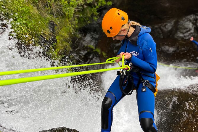 Madeira Canyoning - Beginner - Abseils up to 14 meters, plus slides and pool time