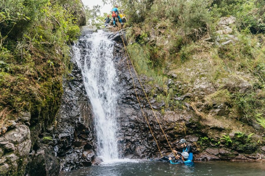 Madeira Canyoning Beginners – Easy & Fun Waterfall Adventure - The rural walk into the canyon, before the first rappel