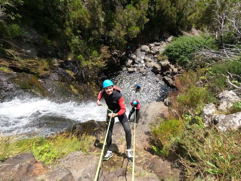 Madeira : Ribeira das Cales Canyoning (Level 1) - The Level 1 Route: Five Rappels, Water-Walks, and Natural Pool Jumps