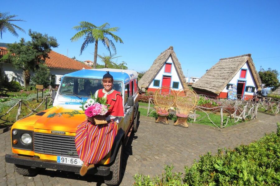 Madeira: Santana Jeep Tour Revealing the East's Treasures - Santana triangular Houses: the photo stop that feels like a real village