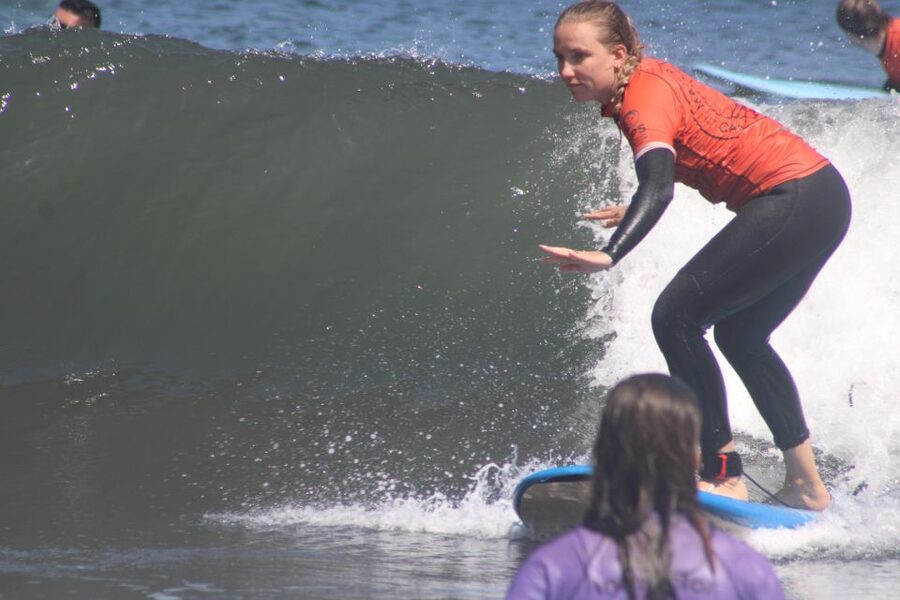 Madeira: surf lesson at Porto da Cruz - Group size and how it affects getting waves