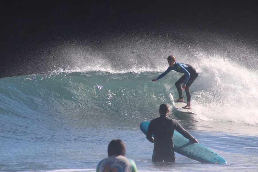 Madeira: surf lesson at Porto da Cruz - Rain or shine: what that means for your packing list
