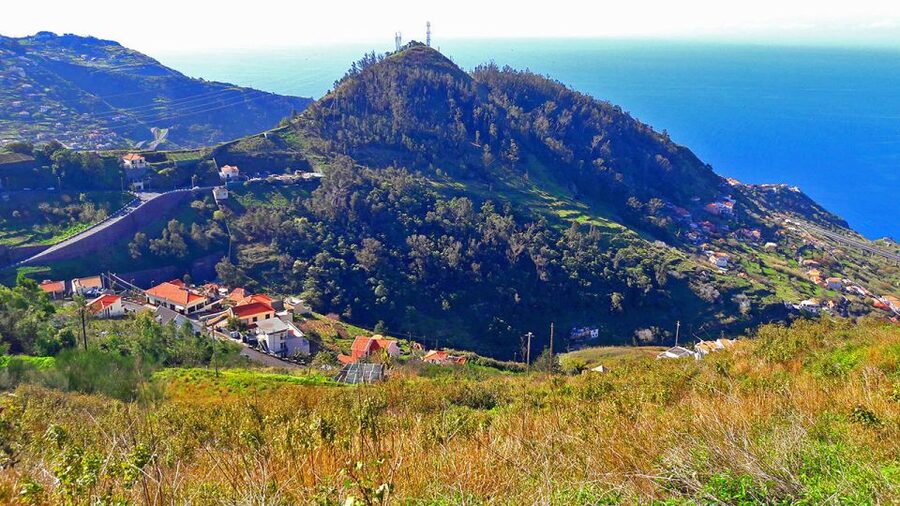 Serra de Água Valley Levada Walk - Working landscapes below: green fields and carefully tended plantations